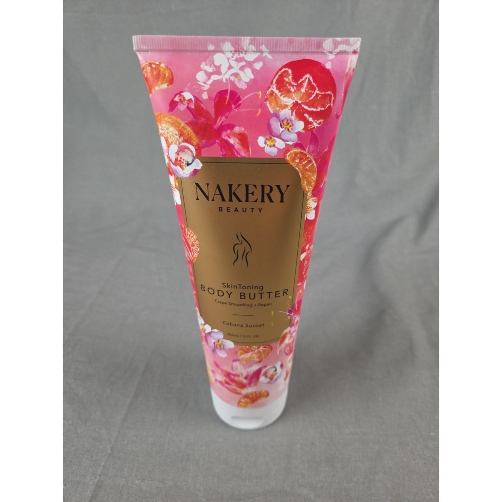 Nakery Beauty Skin Toning Body Butter 10 oz CABANA SUNSET Crepe Smoothing NEW
